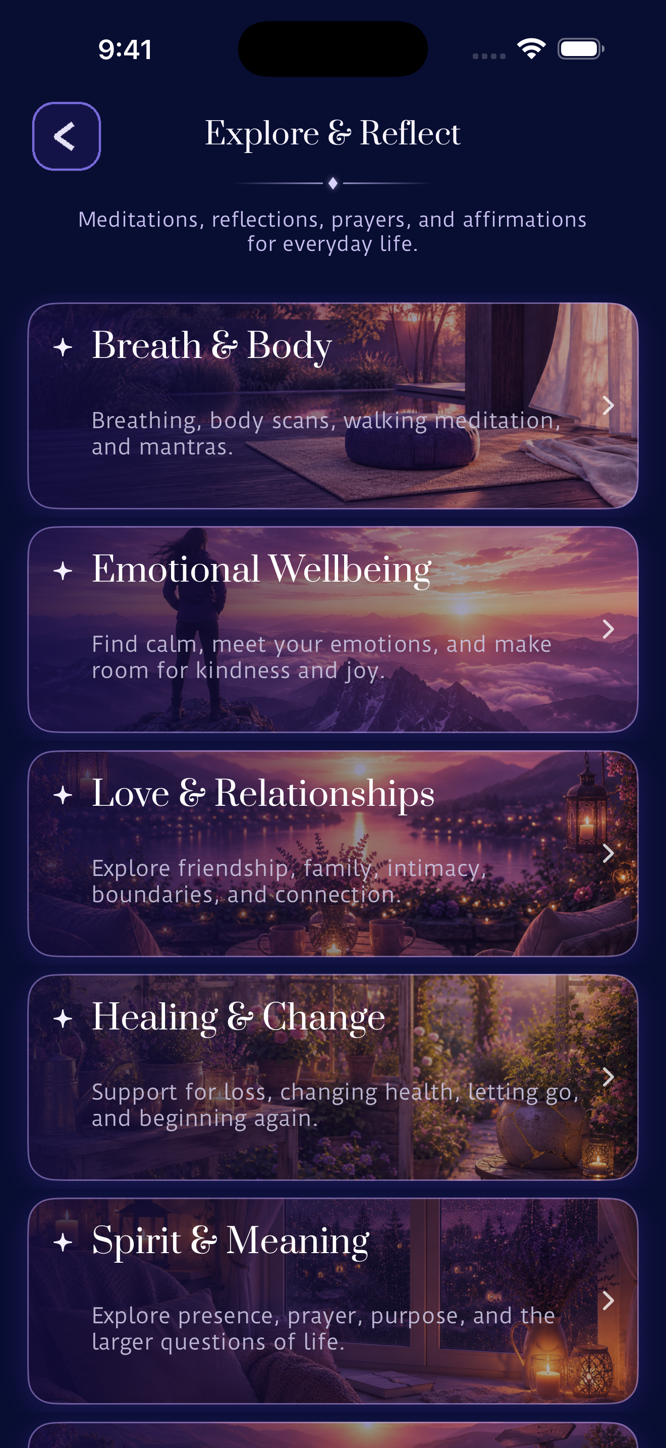 Explore & Reflect Themes