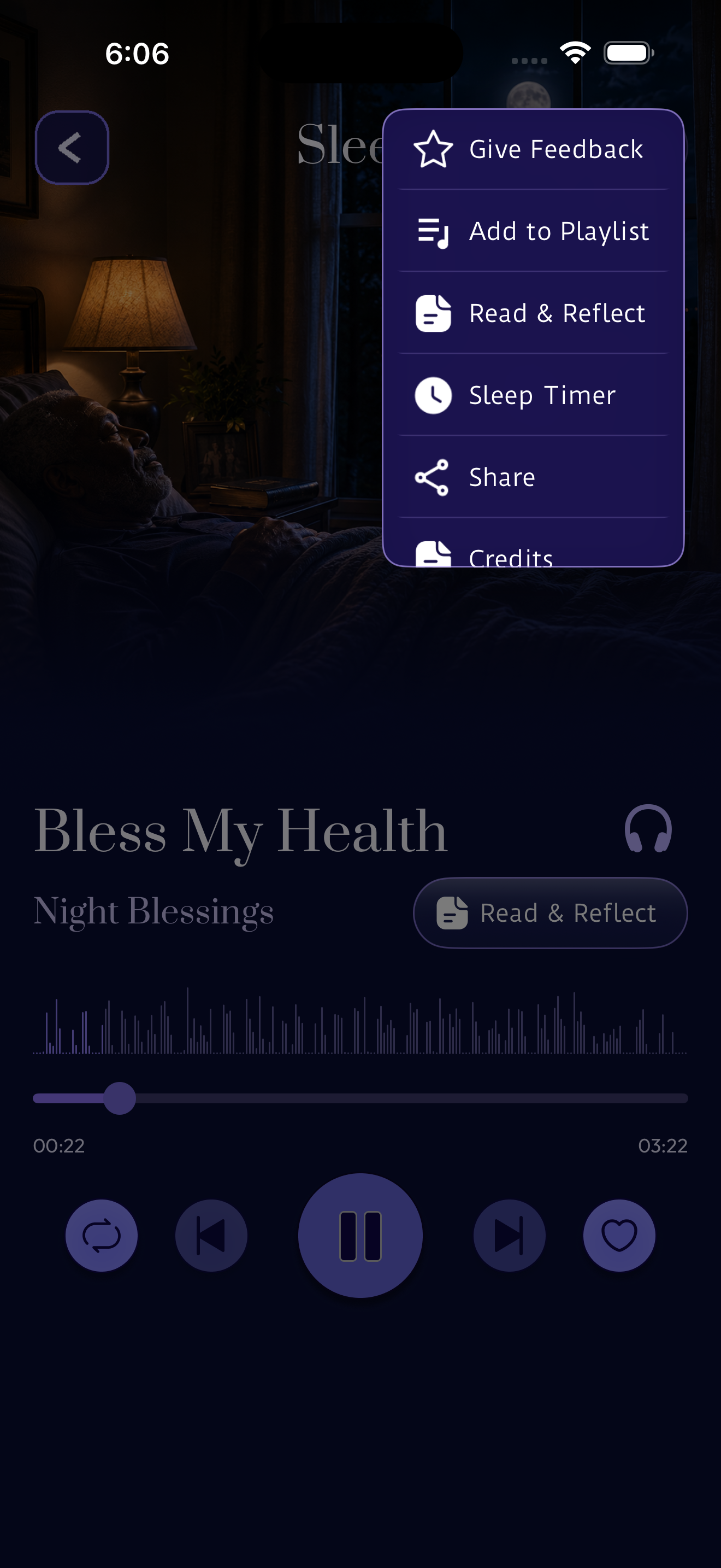 Player More Menu